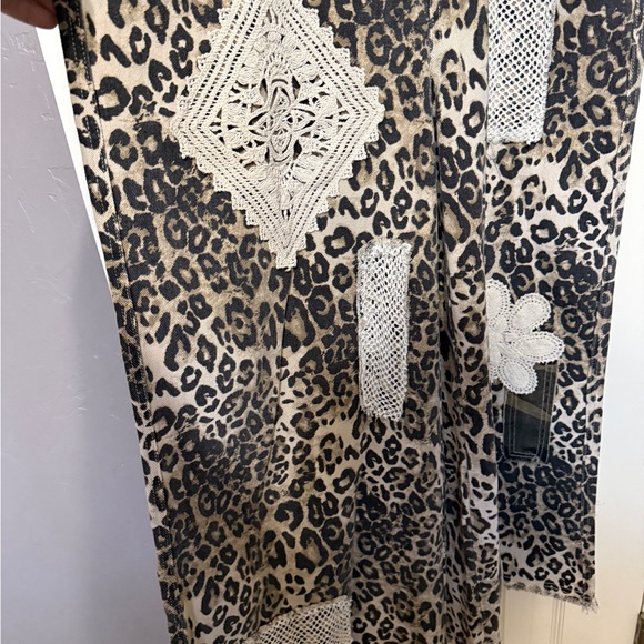 POL Leopard Print Patchwork Overalls - Picture 3 of 13